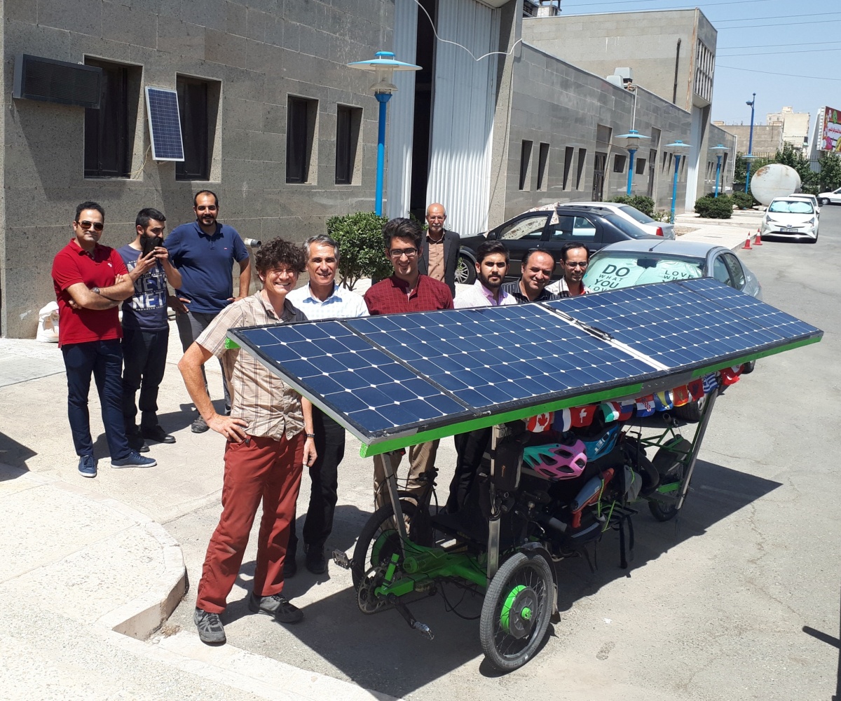 Here's another shot with the team at the research institute.